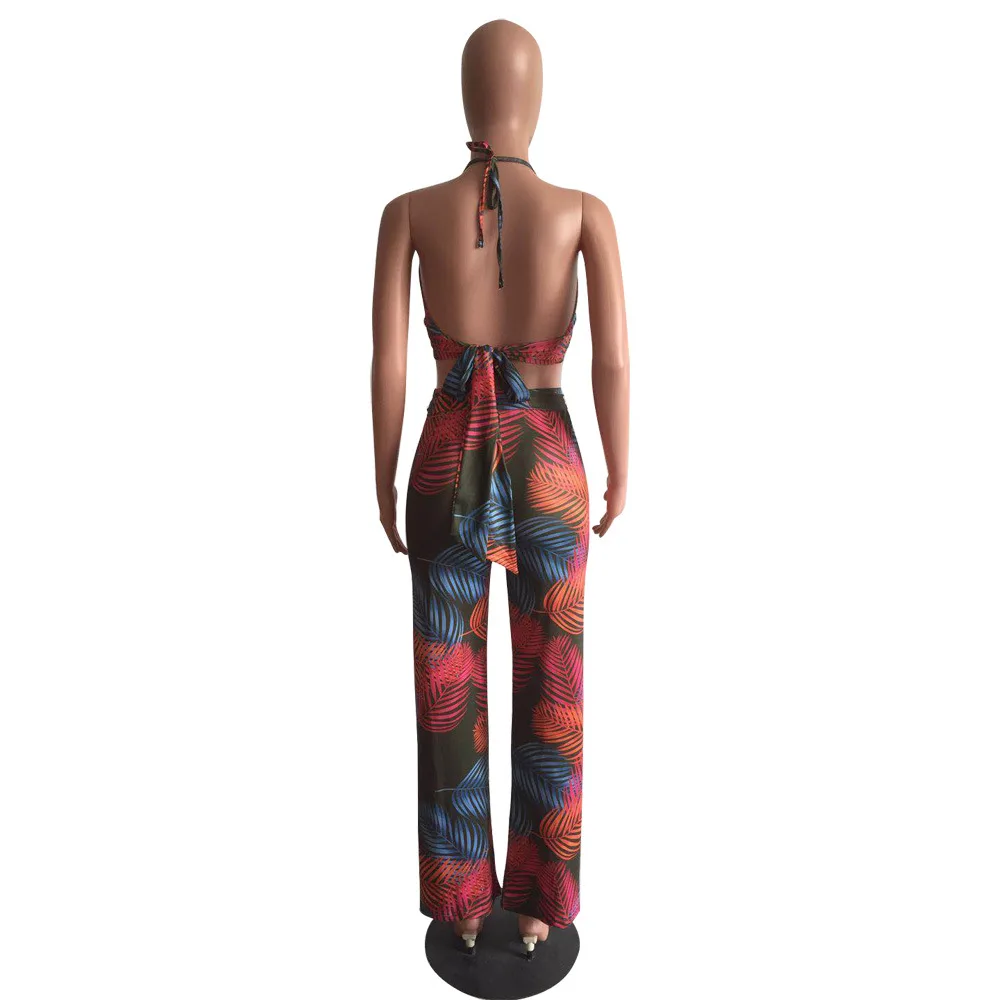 Spaghetti Strap Designed Backless Bra & Wide Leg Trousers Summer Women Suit European and American Sexy Style Two Piece Set
Spaghetti Strap Designed Backless Bra & Wide Leg Trousers Summer Women Suit European and American Sexy Style Two Piece Set