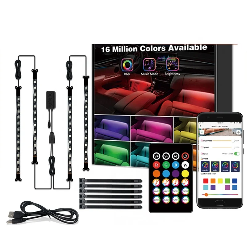 Whole Car Auto Lighting System Car Interior Decorative 12V 24V Motorcycles Car Atmosphere Lights For Vehicles Yellow White
Whole Car Auto Lighting System Car Interior Decorative 12V 24V Motorcycles Car Atmosphere Lights For Vehicles Yellow White