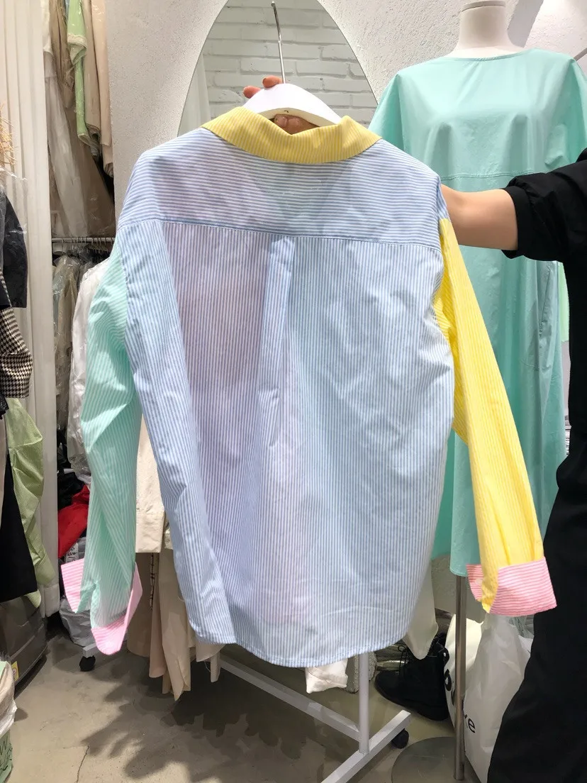 Patchwork Color Women Shirt Casual Loose Fashion Korean Girls Long Sleeve Blusas 2021 New Blouses Dropshipping Fashion
Patchwork Color Women Shirt Casual Loose Fashion Korean Girls Long Sleeve Blusas 2021 New Blouses Dropshipping Fashion