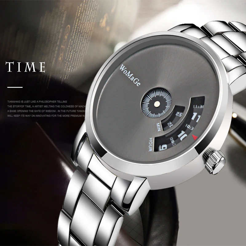 Womage Fashion Men Watches Quartz Watch Men Casual Stainless Steel Unique Design Sport Watch WristWatch Clock Relogio Masculino
Womage Fashion Men Watches Quartz Watch Men Casual Stainless Steel Unique Design Sport Watch WristWatch Clock Relogio Masculino