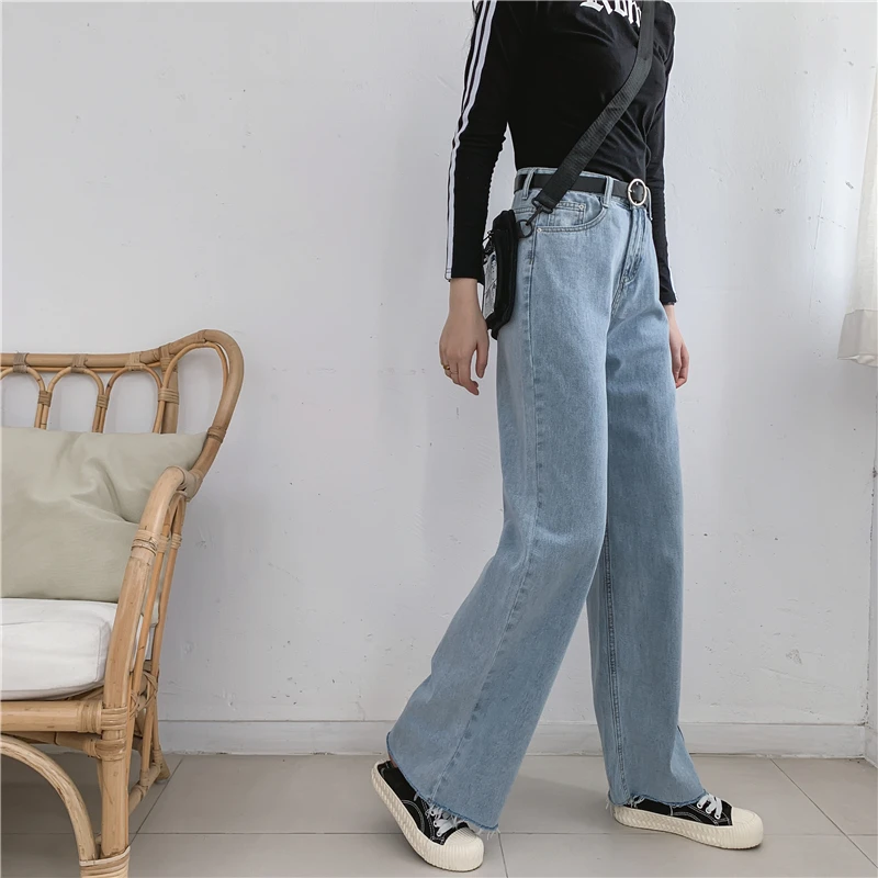 Spring and Autumn Large Size Denim Pants for Plump Girls Summer 2019 New Korean Style High Waist Loose Cropped Straight Wide Leg
Spring and Autumn Large Size Denim Pants for Plump Girls Summer 2019 New Korean Style High Waist Loose Cropped Straight Wide Leg