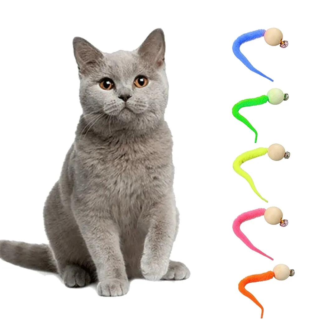 2020 Newest Wiggly Cat Kitten Toys Soft Simulation Worm Multicolor Cat Toy With Bells Funny Toys 5PCs
2020 Newest Wiggly Cat Kitten Toys Soft Simulation Worm Multicolor Cat Toy With Bells Funny Toys 5PCs