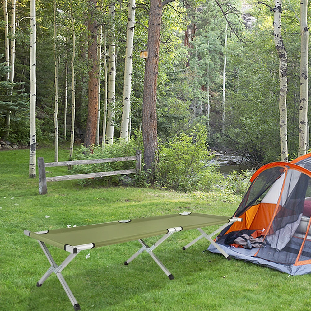 RHB-03A portable folding canvas aluminum tube camping camping bed marching bed army green LAD-sale
RHB-03A portable folding canvas aluminum tube camping camping bed marching bed army green LAD-sale