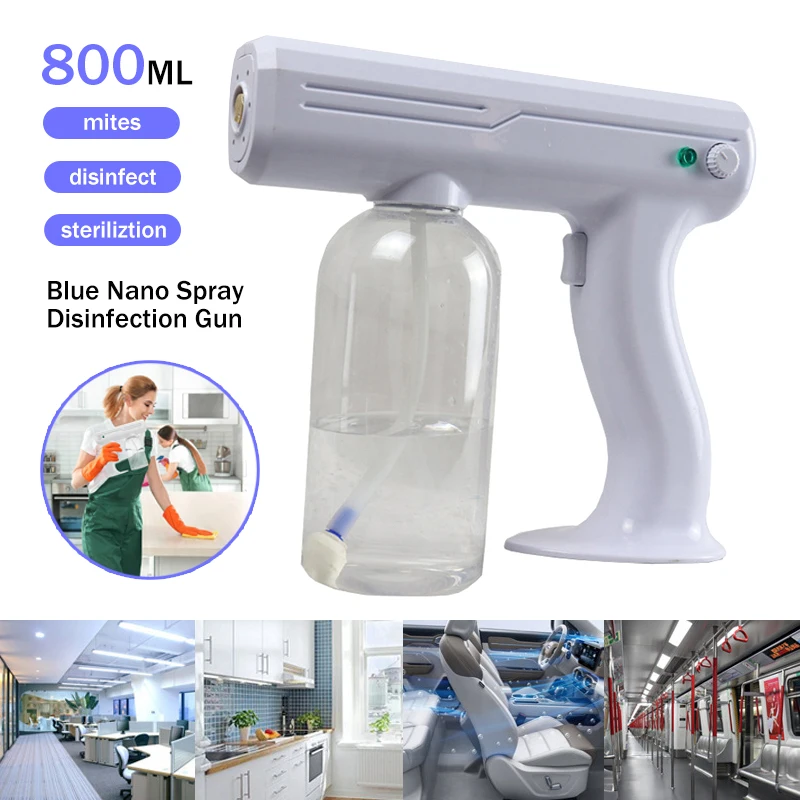 Ручной 800 мл беспроводной электрический дезинфицирующий средство синий светильник нано-распылитель большой емкости беспроводной Перезаря...
Ручной 800 мл беспроводной электрический дезинфицирующий средство синий светильник нано-распылитель большой емкости беспроводной Перезаря...