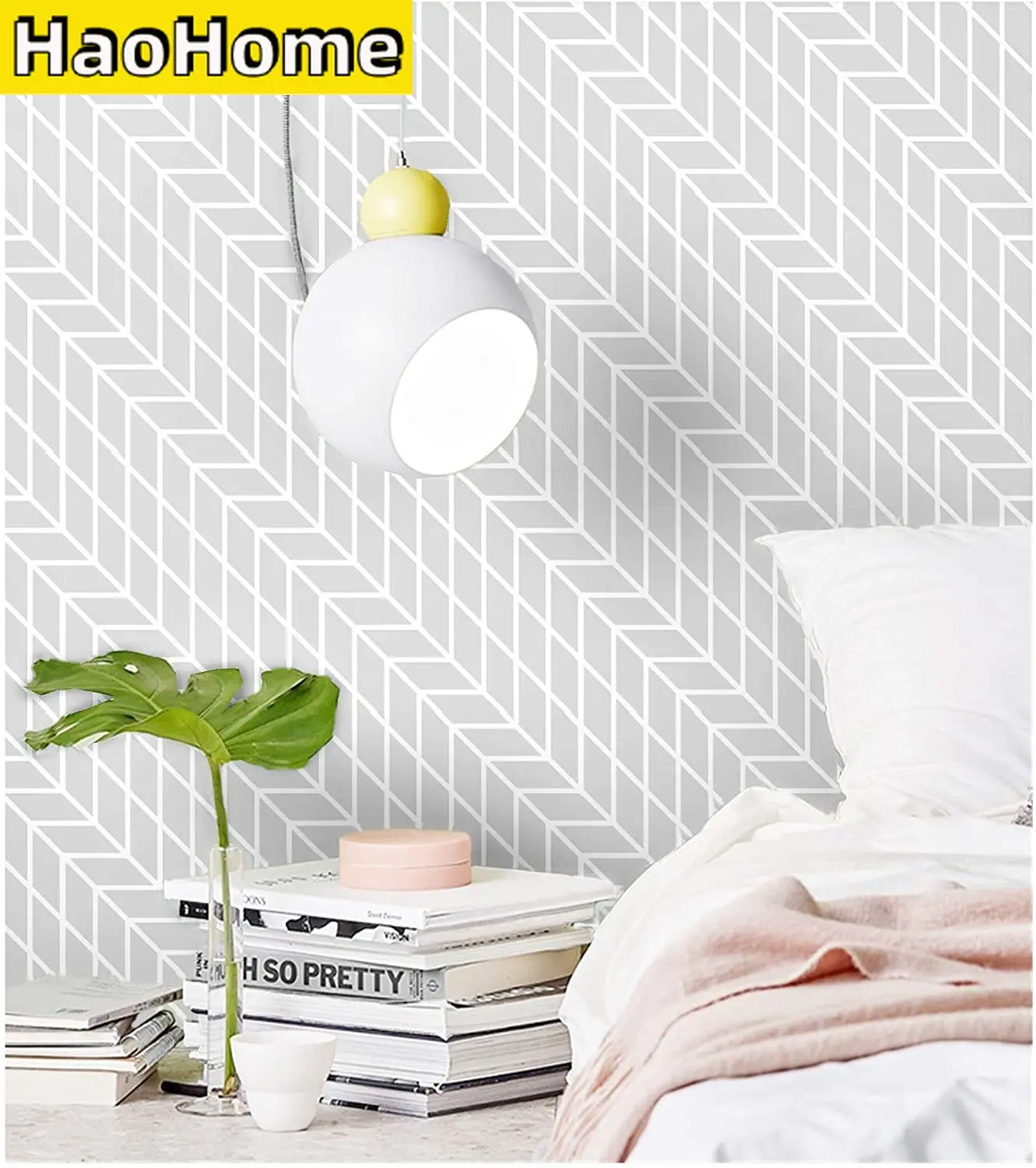 HaoHome Abstract Geometric Grid Self Adhesive Wallpaper Arrow Peel and Stick Contact Paper for Wall Renovation Furniture sticker 
HaoHome Abstract Geometric Grid Self Adhesive Wallpaper Arrow Peel and Stick Contact Paper for Wall Renovation Furniture sticker