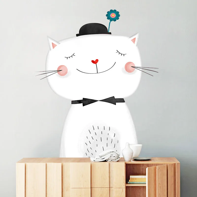 Cute Cat Wall Sticker Kawaii Home Decor Wall Decals for Kindergarten Kid Room Living Room Bedroom Decoration Wallpaper Removable
Cute Cat Wall Sticker Kawaii Home Decor Wall Decals for Kindergarten Kid Room Living Room Bedroom Decoration Wallpaper Removable
