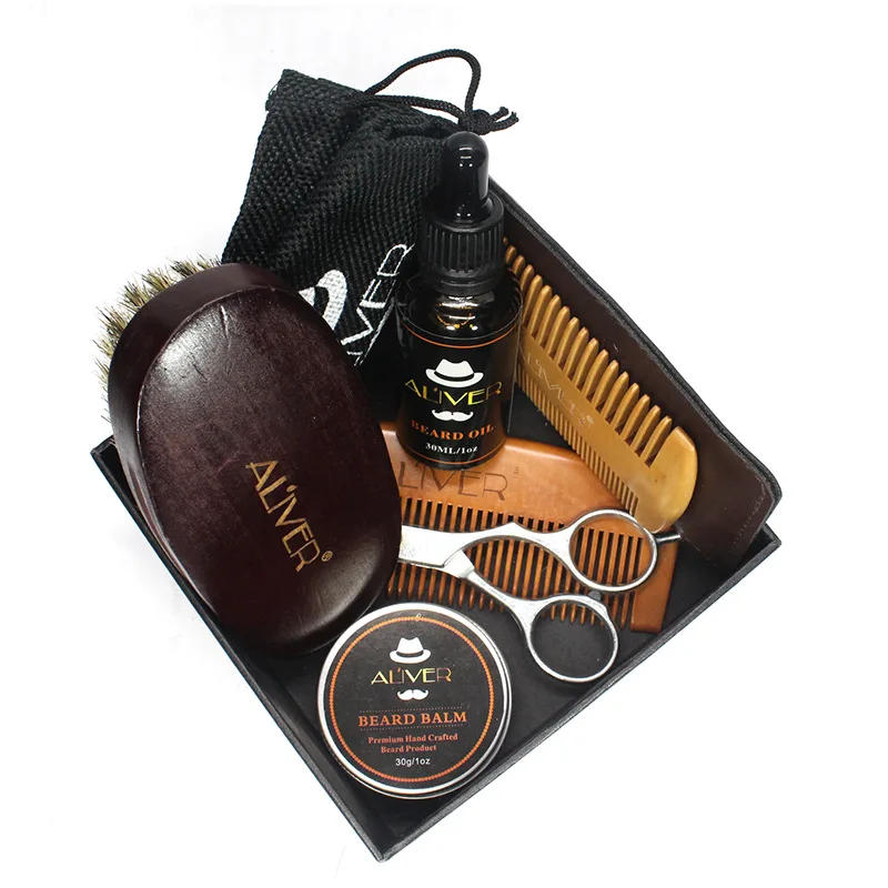 6pcs gift Men Beard Kit Barba Grooming Beard Set Beard Oil Moisturizing Wax Blam Comb Essence Styling Scissors Hair no box
6pcs gift Men Beard Kit Barba Grooming Beard Set Beard Oil Moisturizing Wax Blam Comb Essence Styling Scissors Hair no box