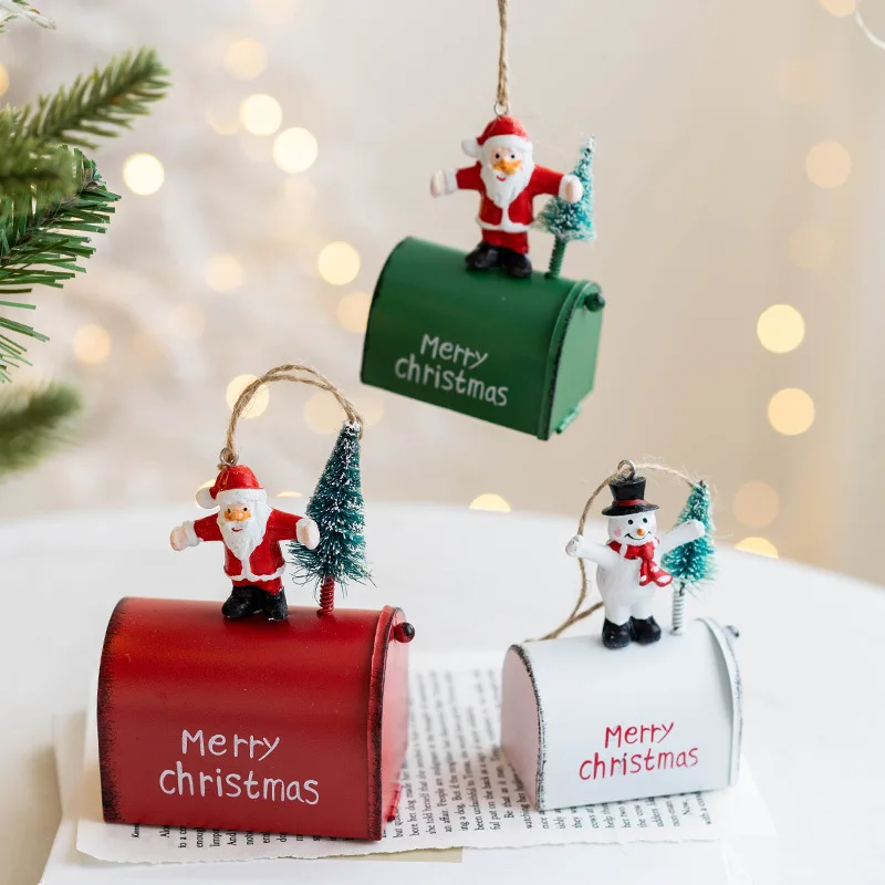 Christmas house pendant Christmas wrought iron old man snowman decoration house pendant Christmas wrought iron mailbox pendant
Christmas house pendant Christmas wrought iron old man snowman decoration house pendant Christmas wrought iron mailbox pendant