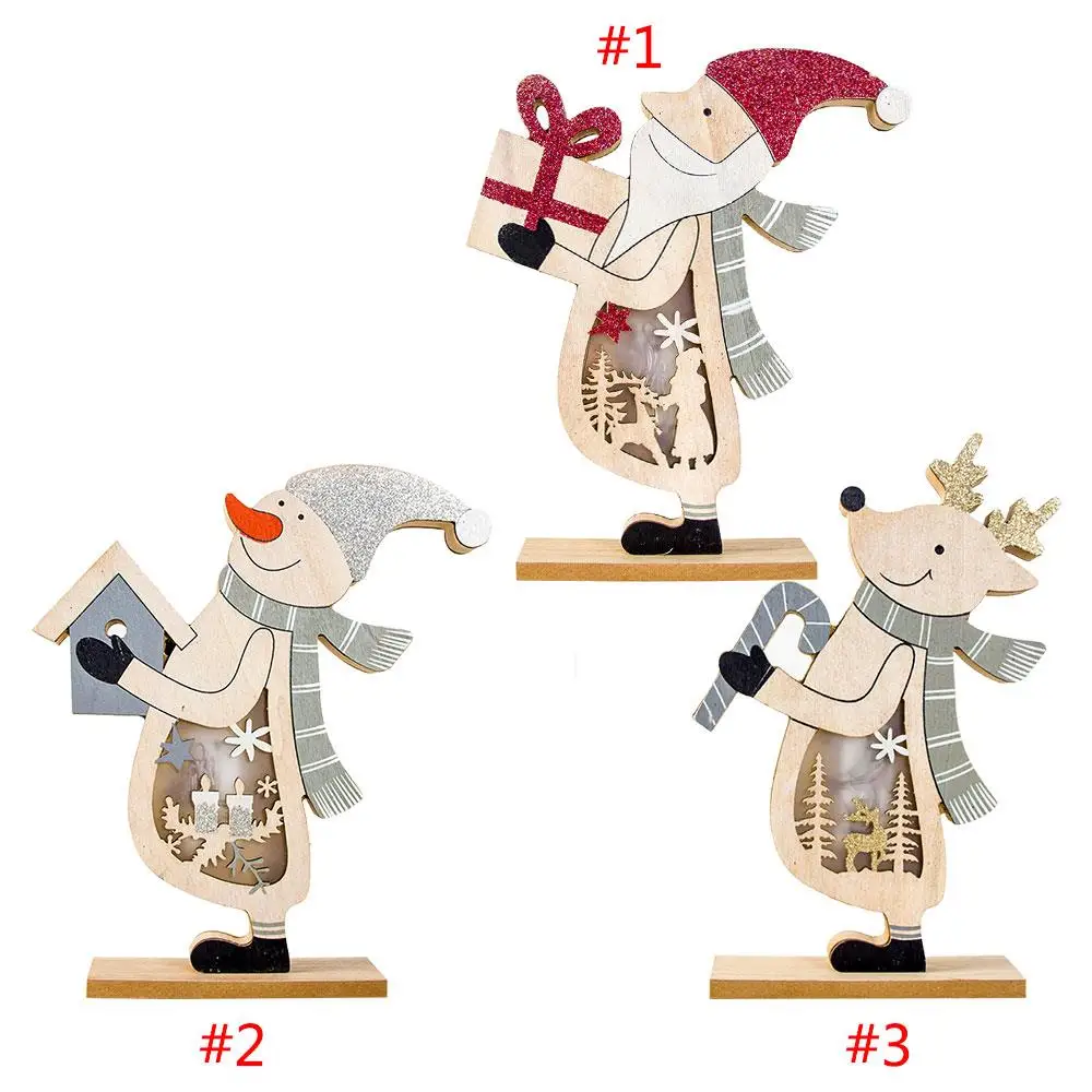 Wooden Glowing Ornaments Xmas Ornaments LED Christmas Ornaments Wooden Decoration Illuminate Snowman Goods Elk Beautiful
Wooden Glowing Ornaments Xmas Ornaments LED Christmas Ornaments Wooden Decoration Illuminate Snowman Goods Elk Beautiful