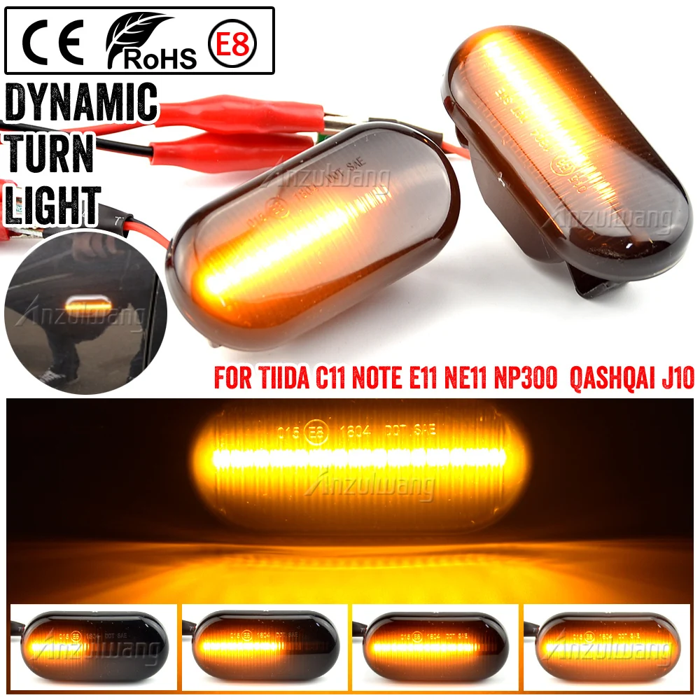 For Nissan Tiida C11 Note E11 Micra K12 NP300 Navara D40 Qashqai J10 LED Dynamic Side Marker Turn Signal Light Repeater Lamp
For Nissan Tiida C11 Note E11 Micra K12 NP300 Navara D40 Qashqai J10 LED Dynamic Side Marker Turn Signal Light Repeater Lamp