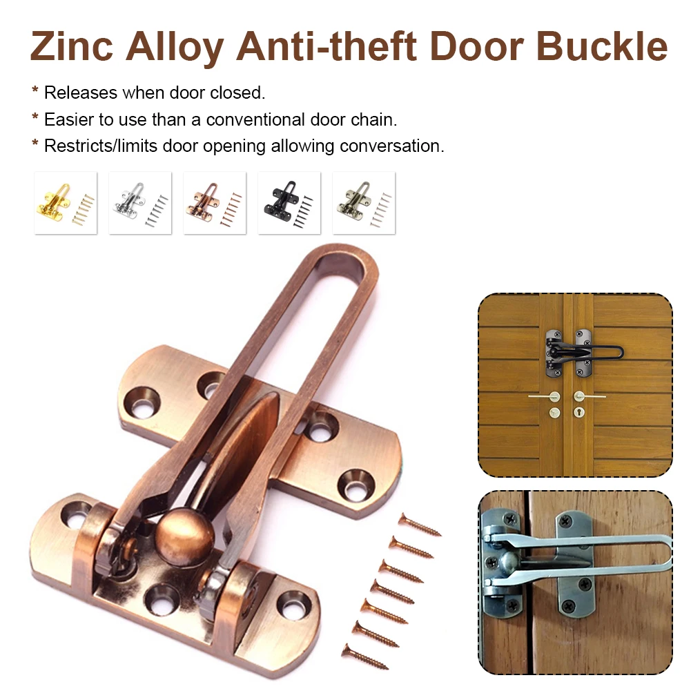 Home Anti-theft Door Buckle Bedroom Kids Room Door Bar Lock Stainless Safety Chain Hotel Anti-lock Buckle Insurance Door Bolt
Home Anti-theft Door Buckle Bedroom Kids Room Door Bar Lock Stainless Safety Chain Hotel Anti-lock Buckle Insurance Door Bolt