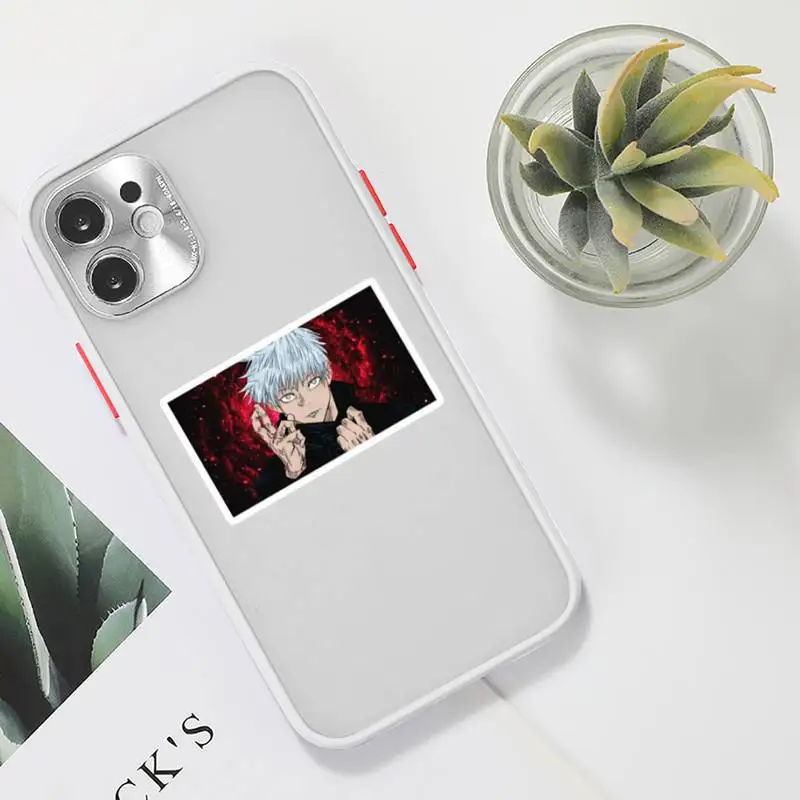 Hot Anime Jujutsu Kaisen Phone Case For iPhone 12 11 Mini Pro XR XS Max 7 8 Plus X Matte transparent White Back Cover
Hot Anime Jujutsu Kaisen Phone Case For iPhone 12 11 Mini Pro XR XS Max 7 8 Plus X Matte transparent White Back Cover