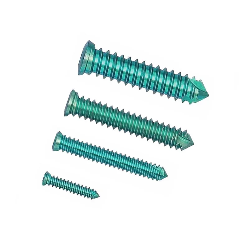 1.6/2.4/3.2/4.0mm Pet Titanium Alloy Cortical Bone Self-tapping Locking Screw Small Animal Orthopedic Equipment Access
1.6/2.4/3.2/4.0mm Pet Titanium Alloy Cortical Bone Self-tapping Locking Screw Small Animal Orthopedic Equipment Access