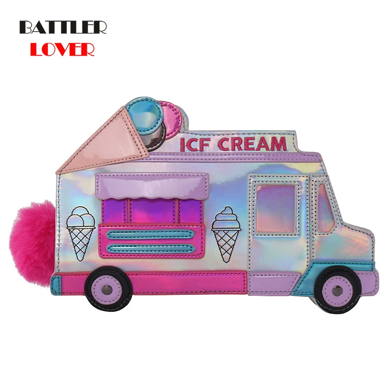 Cute Cartoon Ice Cream Bus Shape Handbag for Women Young Girl's Shoulder Bag Crossbody Mini Bag Ladies Pouch Totes Flap 
Cute Cartoon Ice Cream Bus Shape Handbag for Women Young Girl's Shoulder Bag Crossbody Mini Bag Ladies Pouch Totes Flap