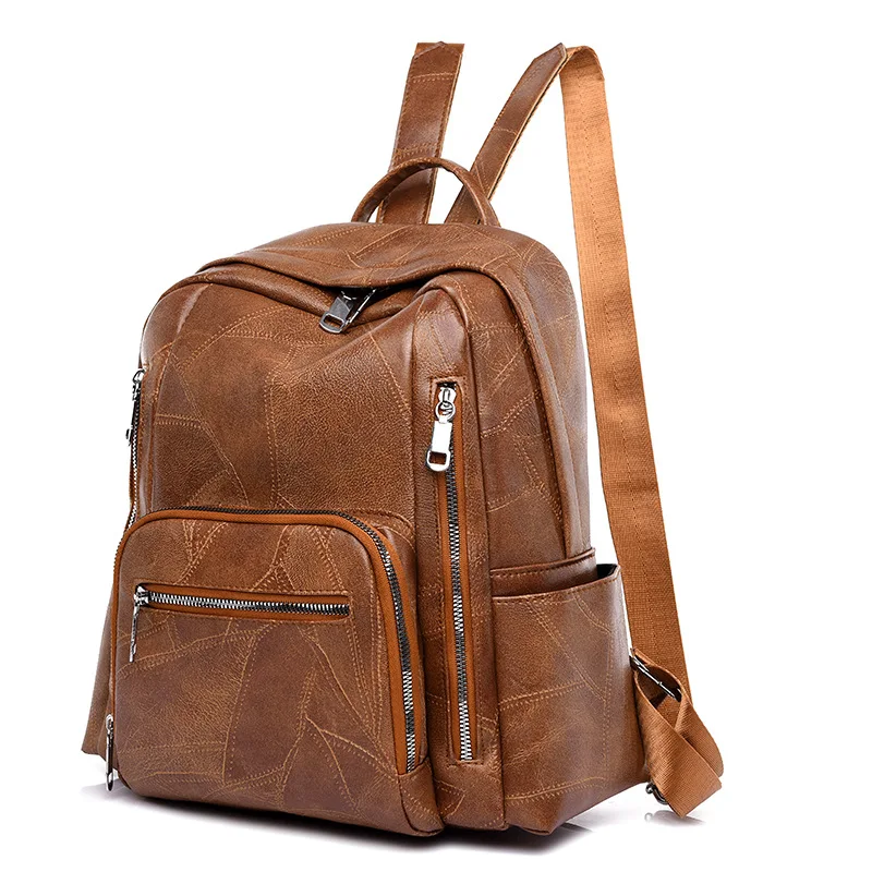 Oluolin Large-capacity PU backpack female 2021 new fashion student school bag casual tide water-repellent travel bag
Oluolin Large-capacity PU backpack female 2021 new fashion student school bag casual tide water-repellent travel bag