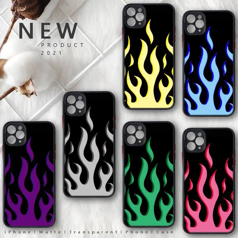 Fashion Red Flames Fitted Phone Case Matte Transparent for iphone 11 12 pro mini XS XR X max 7 8 plus TPU Mobile bags coque
Fashion Red Flames Fitted Phone Case Matte Transparent for iphone 11 12 pro mini XS XR X max 7 8 plus TPU Mobile bags coque