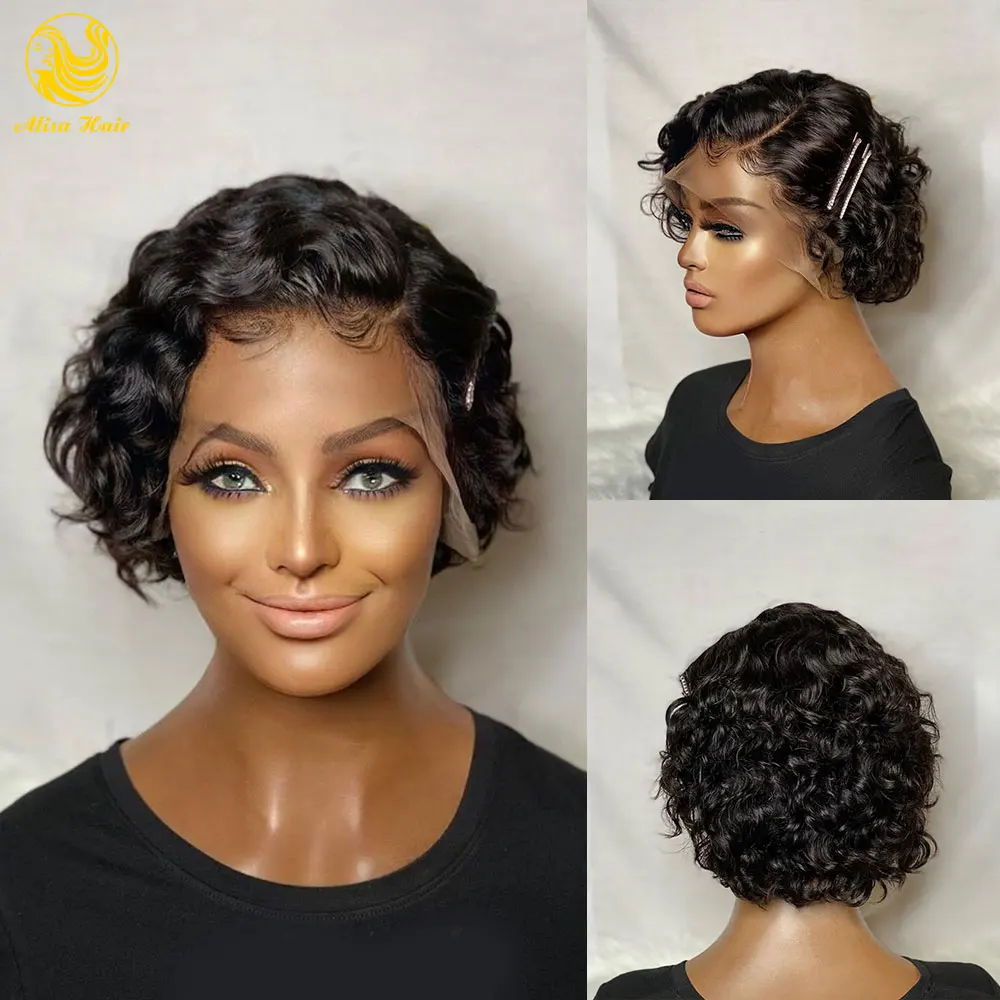 Alisa Hair Water Wave Human Hair Wigs for Women Brazilian Virgin Hair Wig 13*4 Lace Front Wig Short Curly Bob Wigs
Alisa Hair Water Wave Human Hair Wigs for Women Brazilian Virgin Hair Wig 13*4 Lace Front Wig Short Curly Bob Wigs