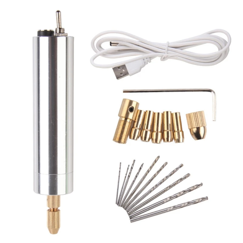 1 Set 1-3mm Hand Drill UV Epoxy Resin Mold Tools DIY Jewelry Making Equipment R2LE
