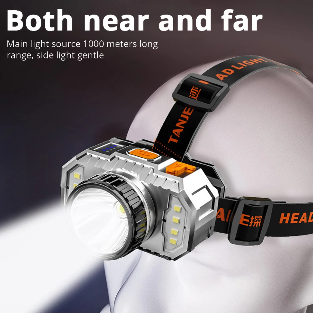 LED Headlamp Flashlight Waterproof Rechargeable Headlight With Adjustable Headband Outdoor Fishing Cycling Hiking Tool Accessory
LED Headlamp Flashlight Waterproof Rechargeable Headlight With Adjustable Headband Outdoor Fishing Cycling Hiking Tool Accessory