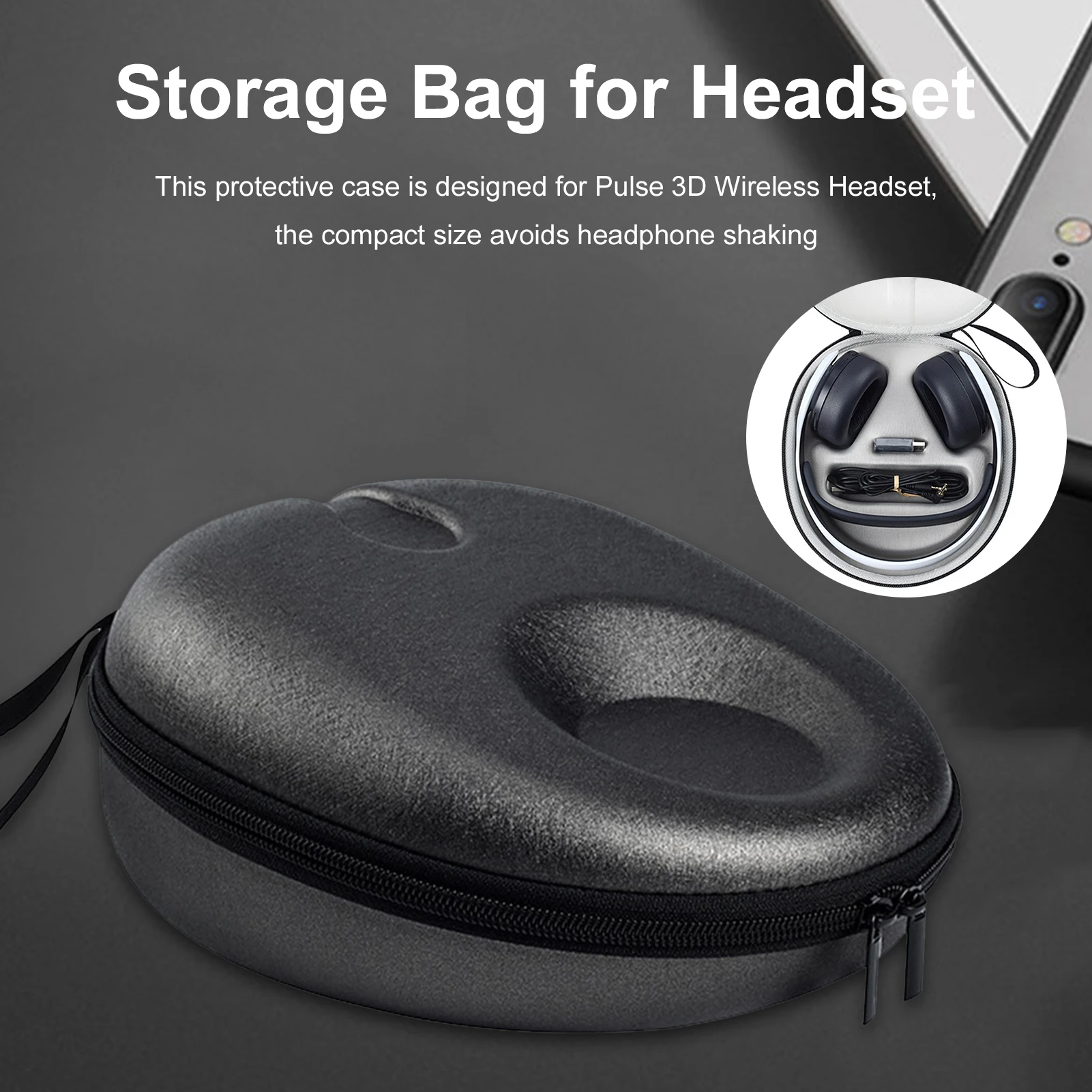 Shockproof EVA Headphone Hard Case Portable Storage Headset Cover Waterproof Headphones Box For PS5 PULSE 3D Headset
Shockproof EVA Headphone Hard Case Portable Storage Headset Cover Waterproof Headphones Box For PS5 PULSE 3D Headset