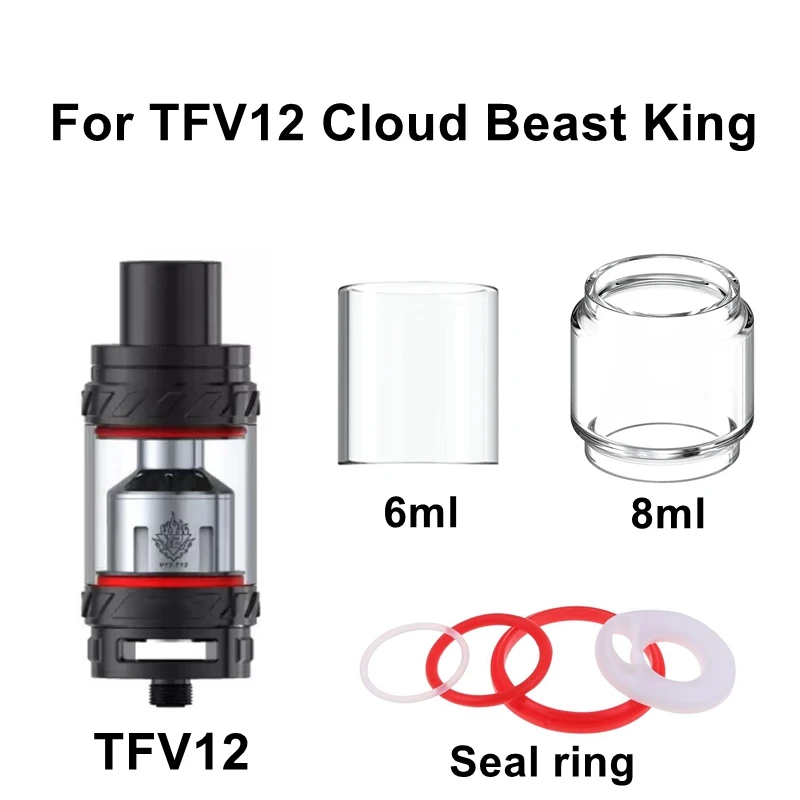 Replacement Bubble Glass For TFV12 Cloud Beast King Tank Glass Tube Seal Gasket O Ring Vape RBA Electronic Cigarette Accessories
Replacement Bubble Glass For TFV12 Cloud Beast King Tank Glass Tube Seal Gasket O Ring Vape RBA Electronic Cigarette Accessories