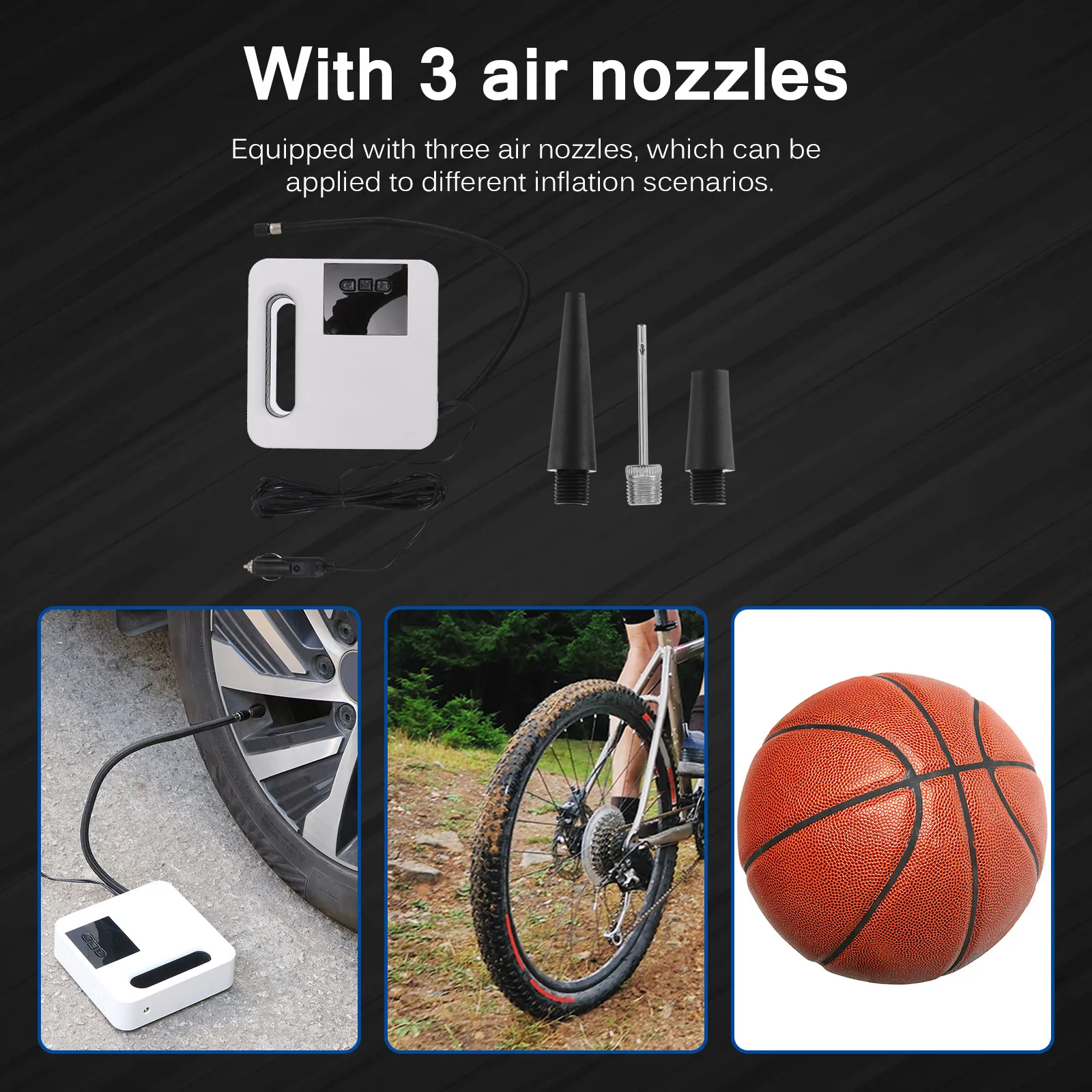 Smart Air Compressor 12V Electric Tire Inflator Portable Car Tire Air Pump 120W LED Air Compressor Tire Inflator
Smart Air Compressor 12V Electric Tire Inflator Portable Car Tire Air Pump 120W LED Air Compressor Tire Inflator