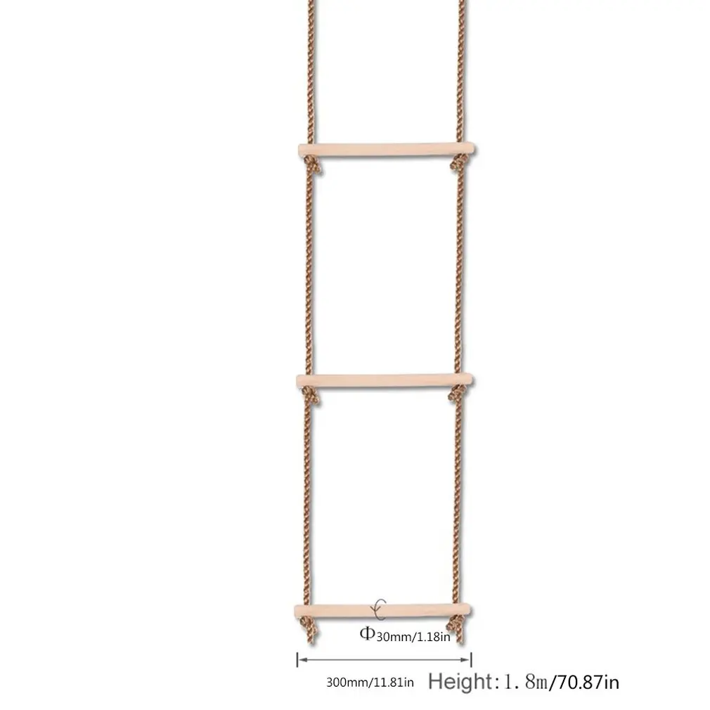Kids Fitness Toy Wooden Rope Ladder Multi Rungs Climbing Game Toy Outdoor Training Activity Safe Sports Rope Swing Swivel Rotary
Kids Fitness Toy Wooden Rope Ladder Multi Rungs Climbing Game Toy Outdoor Training Activity Safe Sports Rope Swing Swivel Rotary