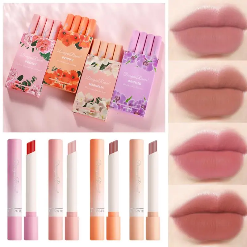 4PCS Cigarette Lipstick Set Matte Velvet Moisturizing Waterproof Lasting Lipstick Not Easy To Discolor Lipstick Cosmetics TSLM1
4PCS Cigarette Lipstick Set Matte Velvet Moisturizing Waterproof Lasting Lipstick Not Easy To Discolor Lipstick Cosmetics TSLM1
