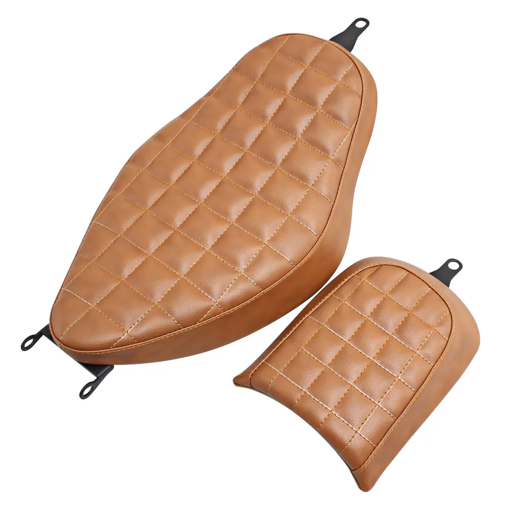 Motorcycle Solo Rider Passenger Seat Cushion Cover brown PU Leather Accessories For Harley Sportster XL 883 1200
Motorcycle Solo Rider Passenger Seat Cushion Cover brown PU Leather Accessories For Harley Sportster XL 883 1200