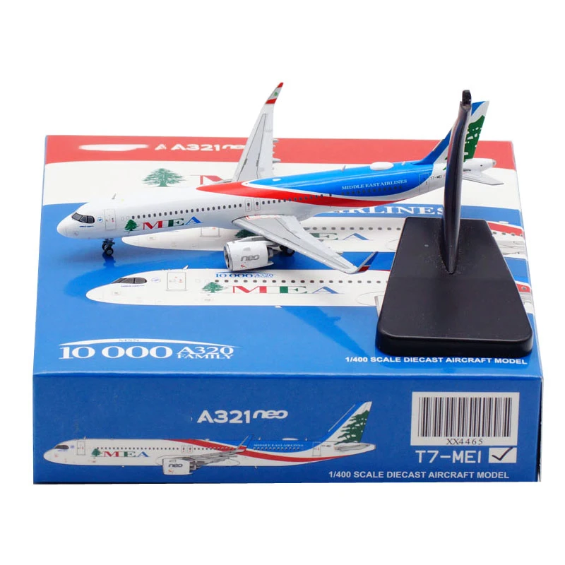 Diecast Alloy Metal A321 NEO T7-ME2 MEA Middle East Airlines Air 1:400 aircraft airplane models with landing gears toy
Diecast Alloy Metal A321 NEO T7-ME2 MEA Middle East Airlines Air 1:400 aircraft airplane models with landing gears toy