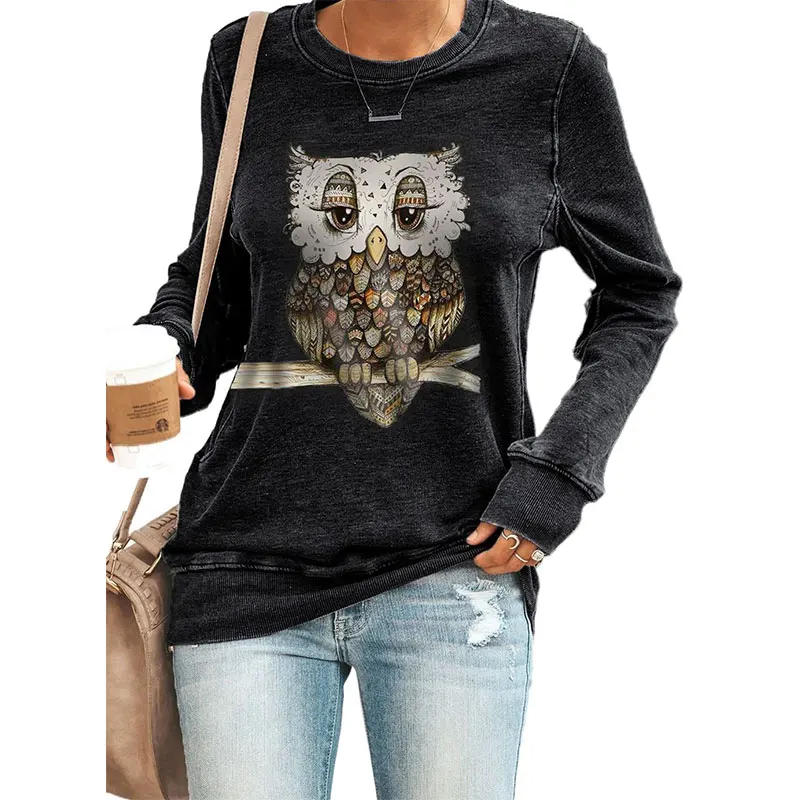 Women Owl Printed Pullover Hoodies O-neck Tops Blouses Long Sleeve Casual Sweatshirts
Women Owl Printed Pullover Hoodies O-neck Tops Blouses Long Sleeve Casual Sweatshirts