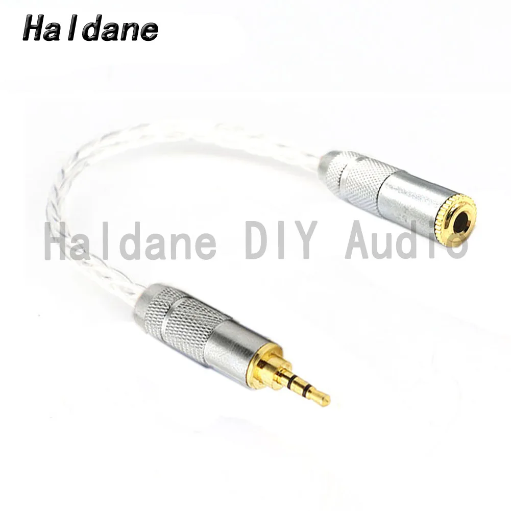 Haldane HIFI DIY 2.5mm Stereo 3pole Male to 3.5mm Stereo 3pole Female Single Crystal Silver Plated Audio Adapter Connector Cable
Haldane HIFI DIY 2.5mm Stereo 3pole Male to 3.5mm Stereo 3pole Female Single Crystal Silver Plated Audio Adapter Connector Cable