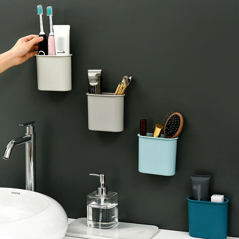 3pcs Wall Mounted Bathroom Drain Basket Toothbrush Holder Storage Rack Box Organizer Remote Controller Storage Case Container
3pcs Wall Mounted Bathroom Drain Basket Toothbrush Holder Storage Rack Box Organizer Remote Controller Storage Case Container