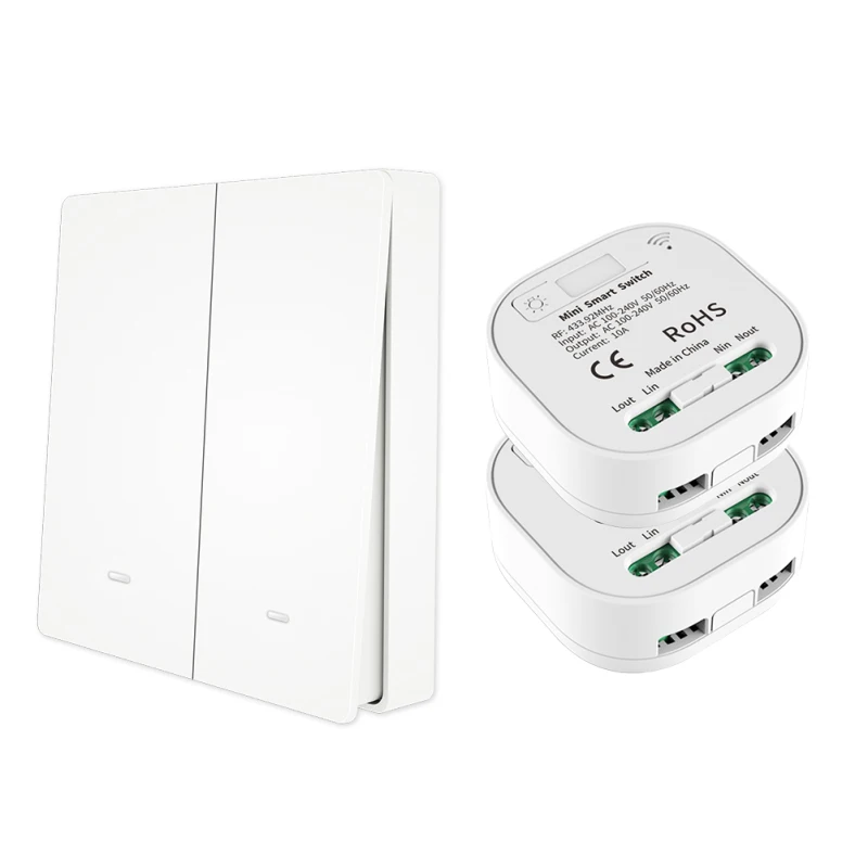 RF433 Wireless Switch No Battery Wireless Remote Control Wall Light Switch Self Powered No Wiring Needed Wall Panel Transmitter
RF433 Wireless Switch No Battery Wireless Remote Control Wall Light Switch Self Powered No Wiring Needed Wall Panel Transmitter