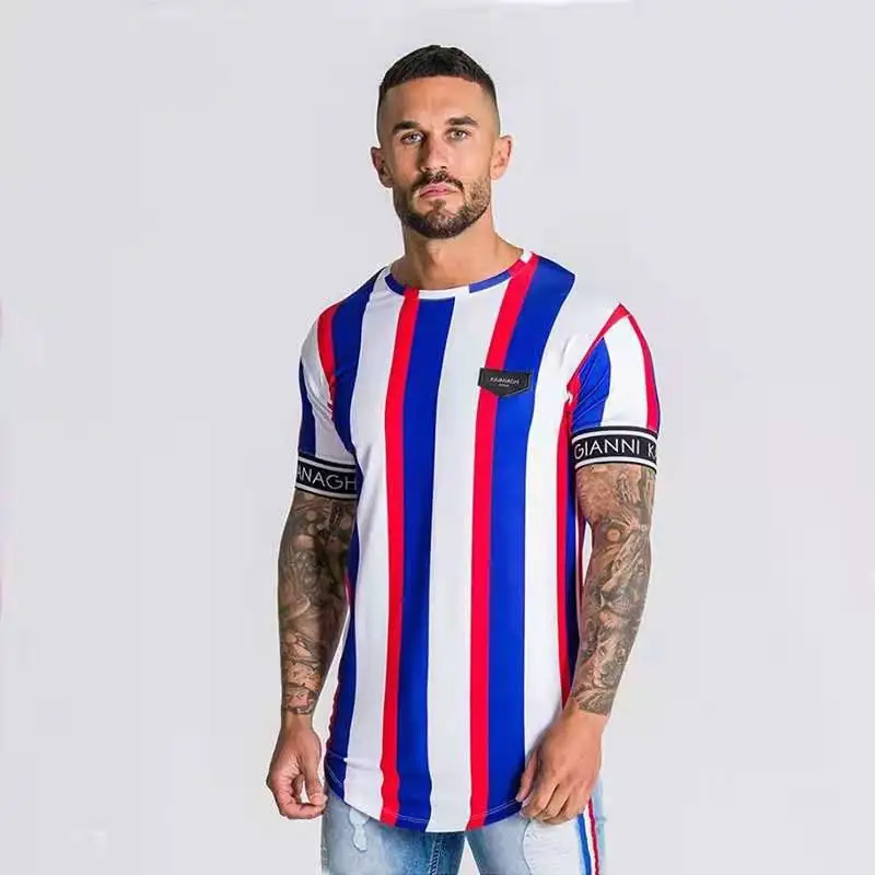 Новинка международная торговля для Европы и Америки полосатая рубашка с коротким рукавом модная мужская одежда для бега отдыха фитнеса Муж... 
Новинка международная торговля для Европы и Америки полосатая рубашка с коротким рукавом модная мужская одежда для бега отдыха фитнеса Муж...