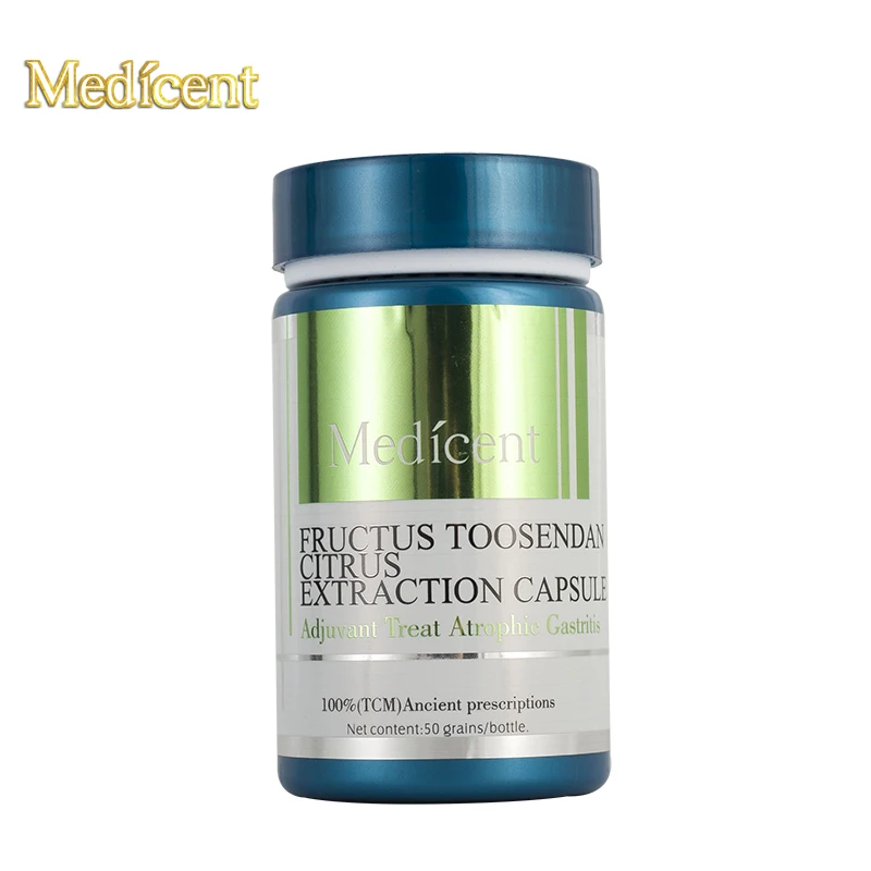 Medicent Fructus Toosendan Citrus Extraction Capsule, Adjuvant Treat Atrophic Gastritis, Cure Abdominal distention, 50pcs.
Medicent Fructus Toosendan Citrus Extraction Capsule, Adjuvant Treat Atrophic Gastritis, Cure Abdominal distention, 50pcs.