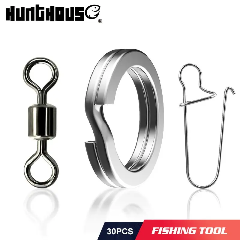 Hunthouse fishing tool American swivel Ring 30pcs Double circle Connector Ball Bearing Snap Fishing Rolling Stainless Steel Bead
Hunthouse fishing tool American swivel Ring 30pcs Double circle Connector Ball Bearing Snap Fishing Rolling Stainless Steel Bead