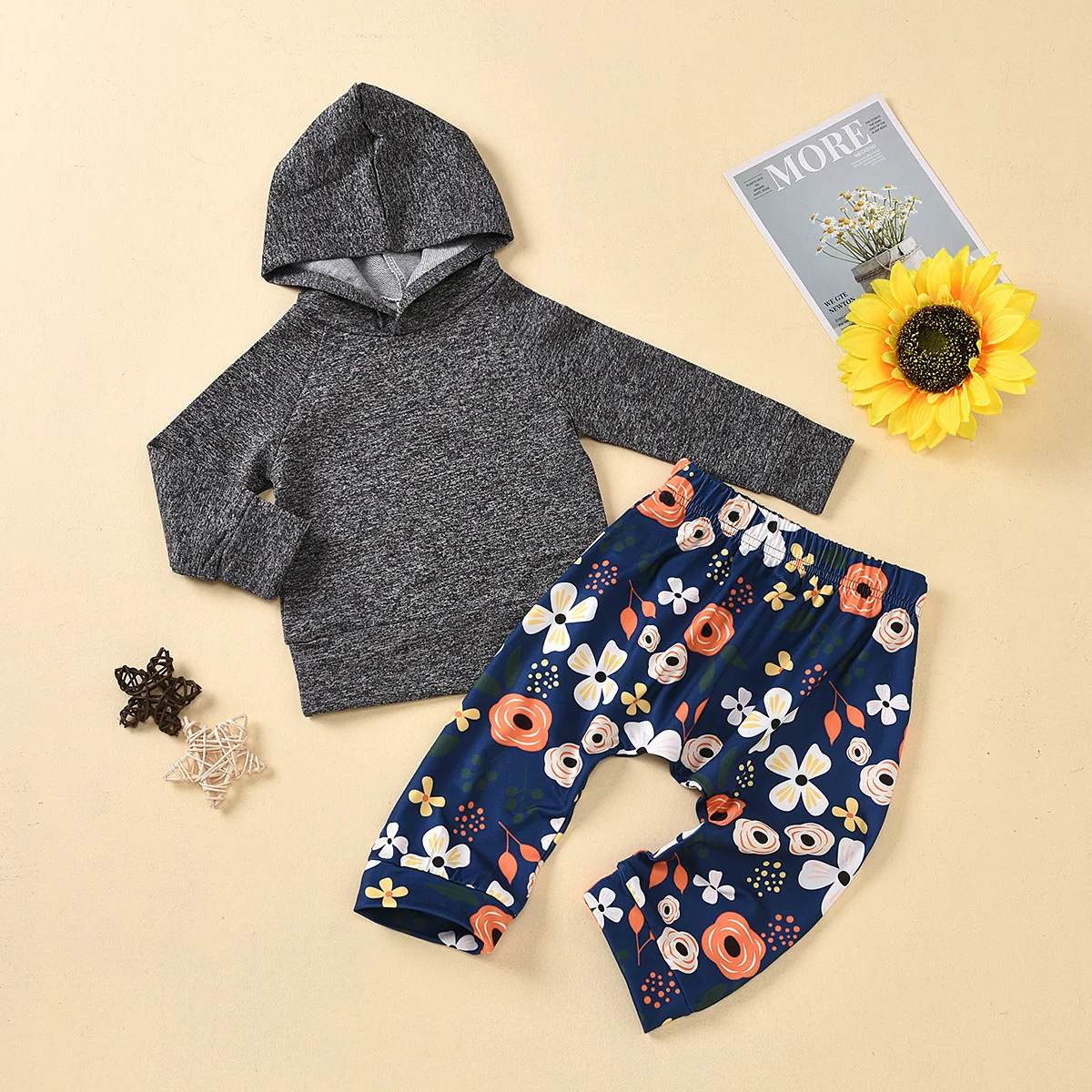 New Fall Winter Baby Girl Outfit 2 Pcs Set Solid Long Sleeve Hoodies Sweater Tops+flower Print Trousers Baby Girl Clothes 0-18M
New Fall Winter Baby Girl Outfit 2 Pcs Set Solid Long Sleeve Hoodies Sweater Tops+flower Print Trousers Baby Girl Clothes 0-18M