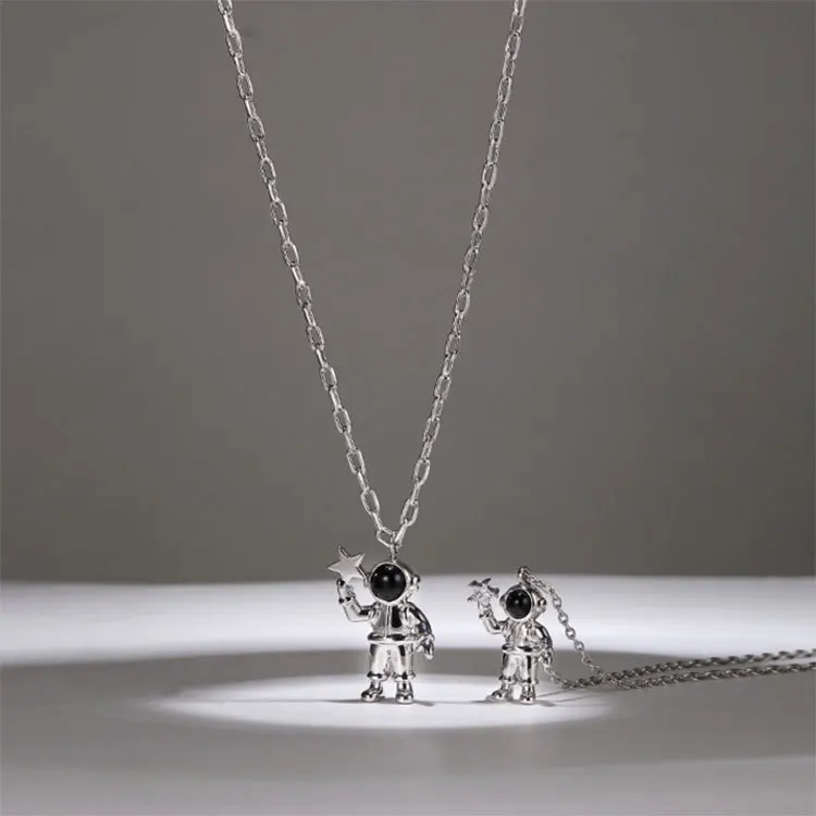 Fashion all-match space astronaut necklace female girl clavicle chain jewelry hot sale
Fashion all-match space astronaut necklace female girl clavicle chain jewelry hot sale