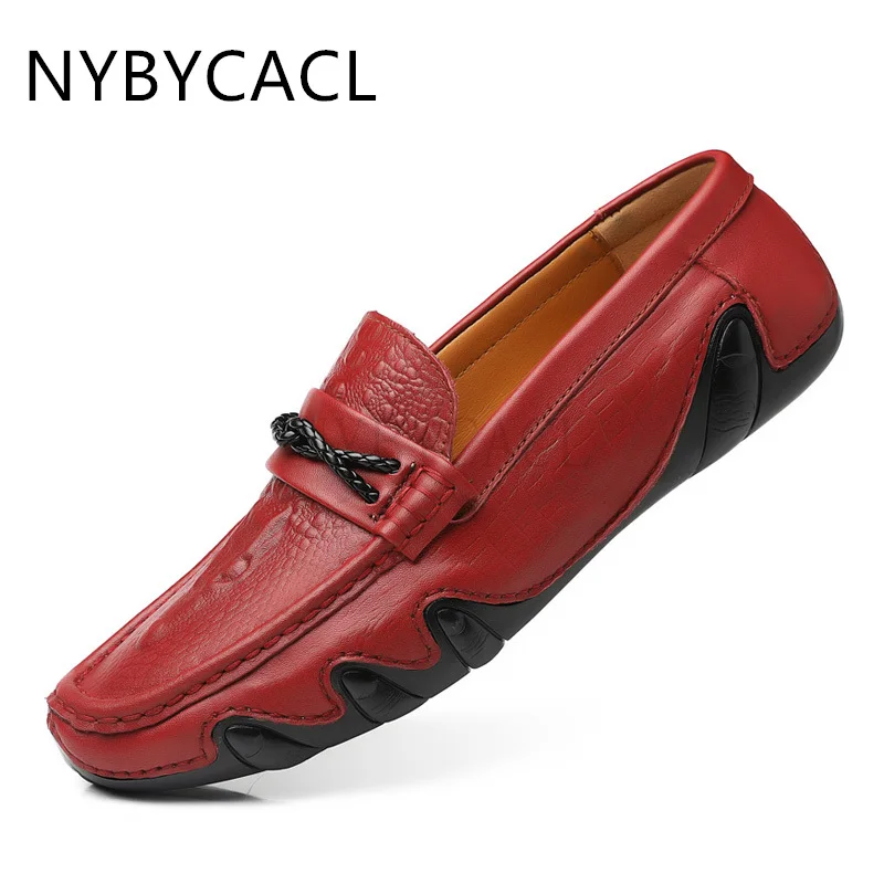 Men Casual Boat Shoes Handmade Driving Shoes Moccasins Design Leather Non-slip Crocodile Grain Style Men Loafers Spring and Fall
Men Casual Boat Shoes Handmade Driving Shoes Moccasins Design Leather Non-slip Crocodile Grain Style Men Loafers Spring and Fall