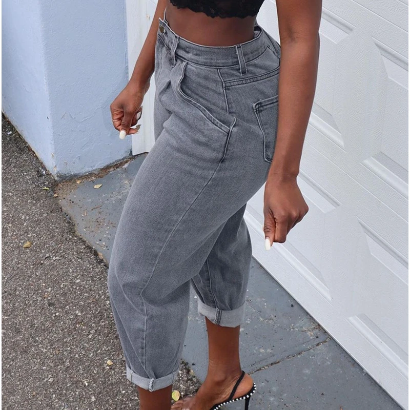 Mandylandy Jeans Trousers High Waist Pencil Pants Streetwear Gray Jeans Women Casual Washed Straight Denim Pants Summer
Mandylandy Jeans Trousers High Waist Pencil Pants Streetwear Gray Jeans Women Casual Washed Straight Denim Pants Summer
