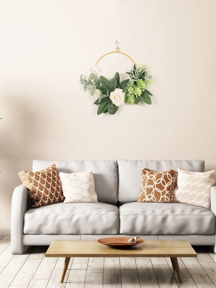 12.59in Artificial Rose Wreath Succulents Home Living Room Door Garland Home Decor Decorative Fake Flower Wreath
12.59in Artificial Rose Wreath Succulents Home Living Room Door Garland Home Decor Decorative Fake Flower Wreath