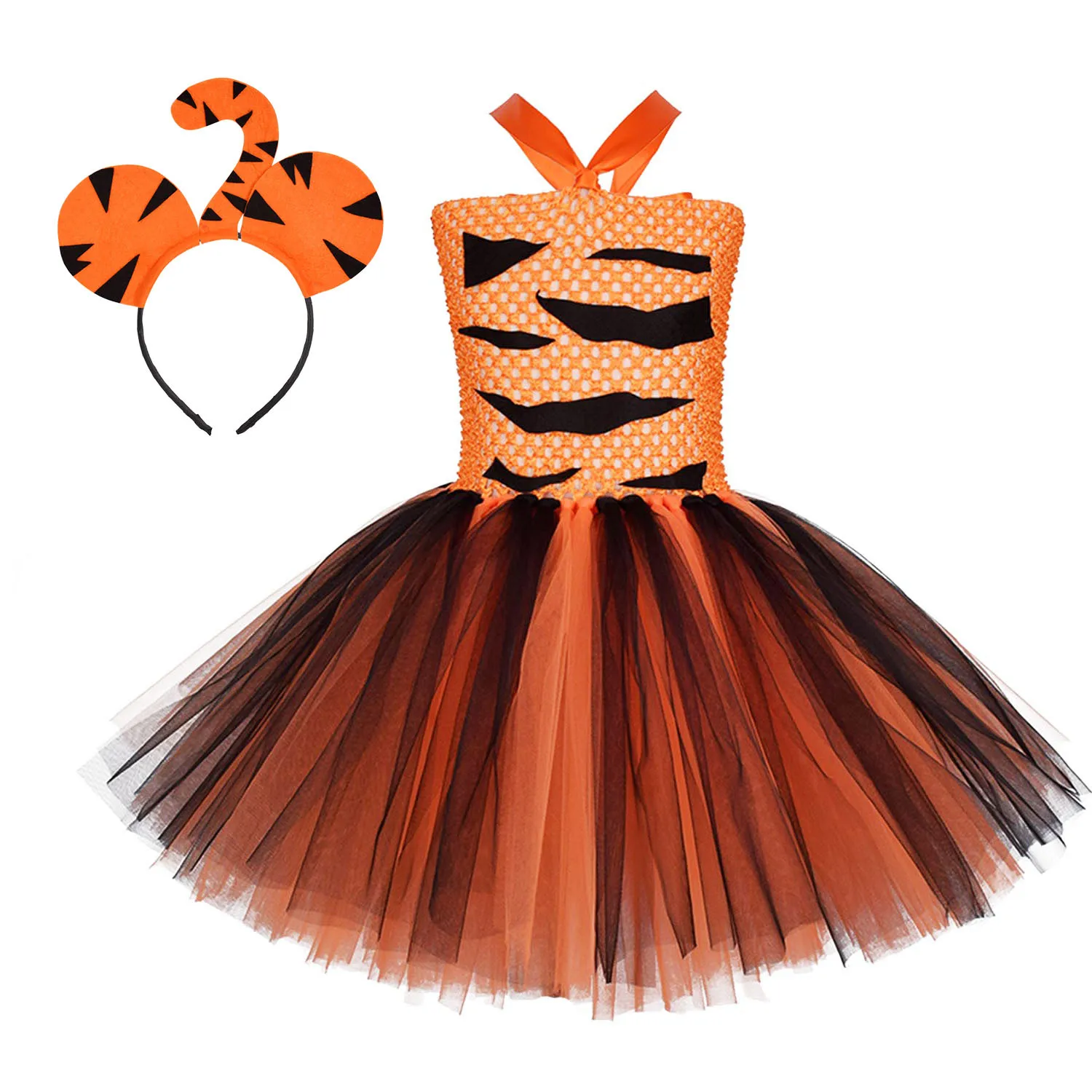 Tiger Cosplay Baby Girls Halloween Costume with Headband Toddler Girl Christmas Party Outfits Newborn Girl Clothes for Birthday
Tiger Cosplay Baby Girls Halloween Costume with Headband Toddler Girl Christmas Party Outfits Newborn Girl Clothes for Birthday