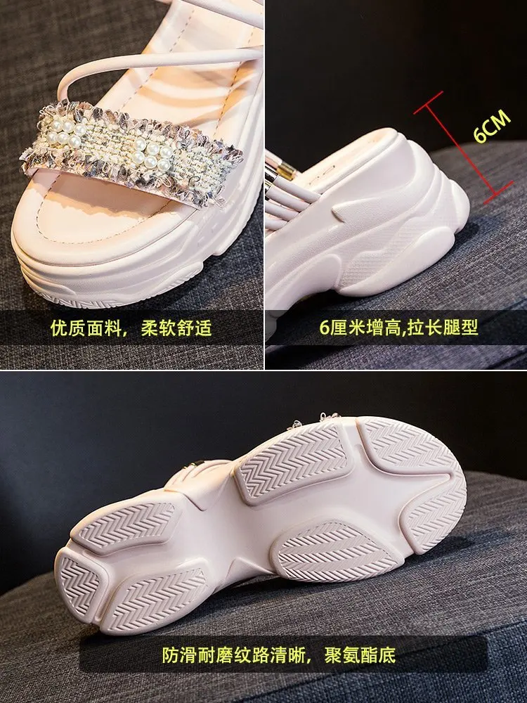 Slippers women's fashion wild 2021 summer new thick bottom slope with net red princess sandals and slippers ins tide
Slippers women's fashion wild 2021 summer new thick bottom slope with net red princess sandals and slippers ins tide