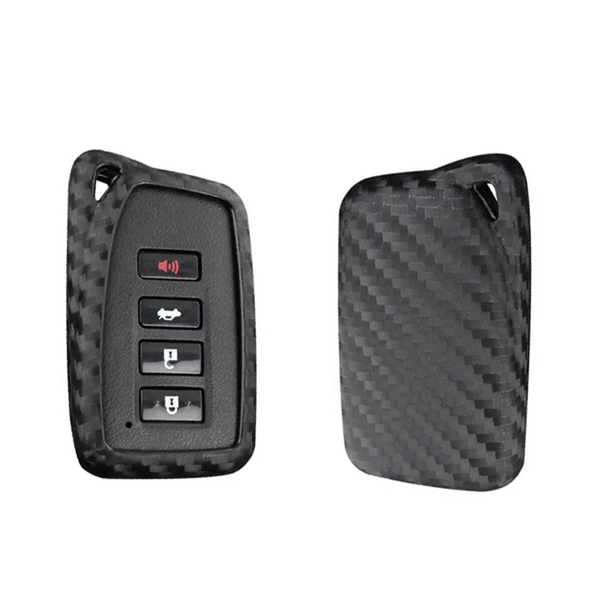 Carbon Fiber Silicone Smart Key Fob Case Cover Keychain Keyfob Holder Fit For Lexus RX ES GS LX NX IS RC
Carbon Fiber Silicone Smart Key Fob Case Cover Keychain Keyfob Holder Fit For Lexus RX ES GS LX NX IS RC