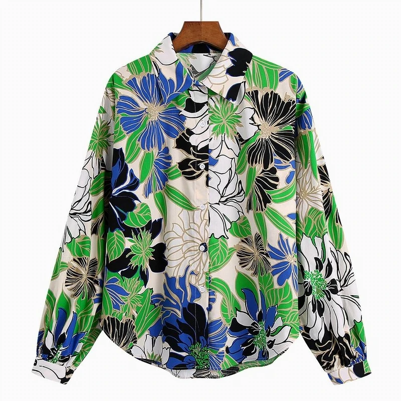 Oversized Women Floral Shirt Autumn 2021 New Fashion Full Sleeve Prints Blouse Female Causal Top Clothing
Oversized Women Floral Shirt Autumn 2021 New Fashion Full Sleeve Prints Blouse Female Causal Top Clothing