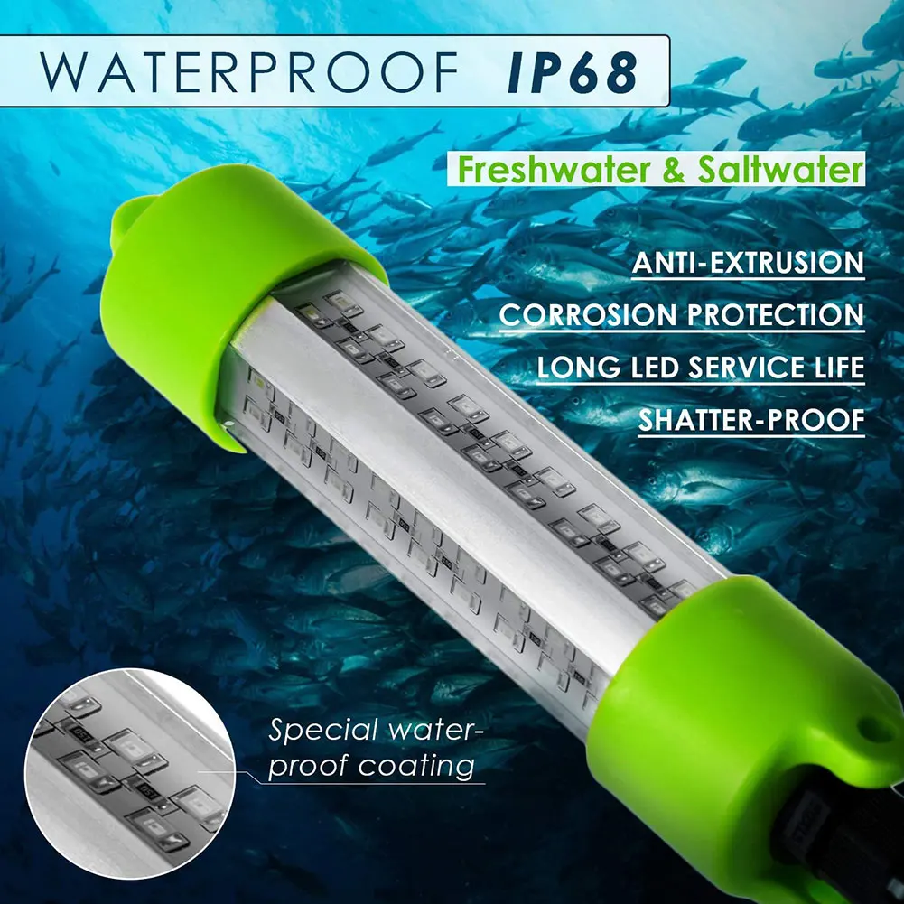 12V 45W 5m LED Green Underwater Submersible Night Fishing Light Collecting Fish Finder Lamp Attracts Prawns Squid Krill Lamp
12V 45W 5m LED Green Underwater Submersible Night Fishing Light Collecting Fish Finder Lamp Attracts Prawns Squid Krill Lamp