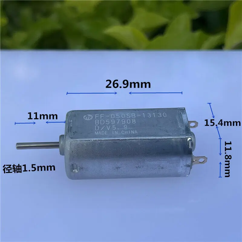 100pcs Micro 15MM MABUCHI FF-050SB-13130 DC 3V 5V 5.9V 18500rpm High Speed Electric Motor For Car DVD
100pcs Micro 15MM MABUCHI FF-050SB-13130 DC 3V 5V 5.9V 18500rpm High Speed Electric Motor For Car DVD