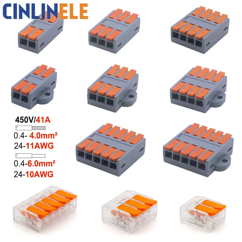 New! 0.4-6.0mm 30/50/100 Pieces & SET Mini Fast Universal Wire Connector Easy Quick Wiring Car & Solar Energy Terminals
New! 0.4-6.0mm 30/50/100 Pieces & SET Mini Fast Universal Wire Connector Easy Quick Wiring Car & Solar Energy Terminals