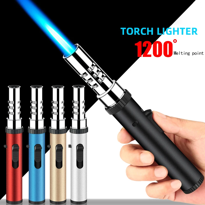 Torch Adjustable Safety Lock Fire Switch Inflatable Butane Gas For Candle Camping Barbecue Kitchen Big Flame Lighter
Torch Adjustable Safety Lock Fire Switch Inflatable Butane Gas For Candle Camping Barbecue Kitchen Big Flame Lighter